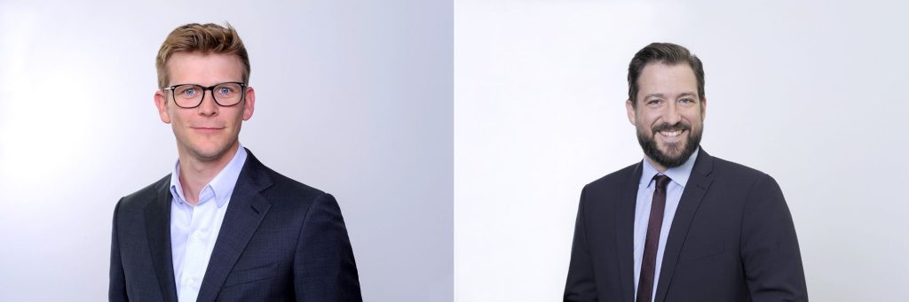 Robert Geffken und Alexander Bär; Quelle: Biesterfeld.