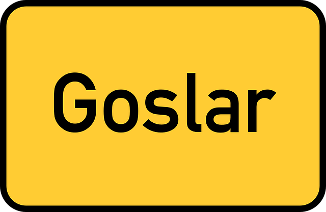 Das Ortsschild von Goslar als Symbol.
