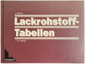 Lackrohstoff-Tabellen