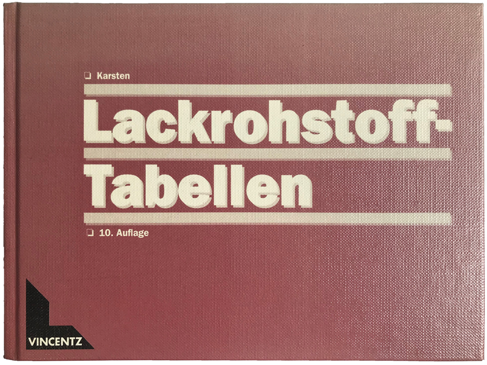 Lackrohstoff-Tabellen