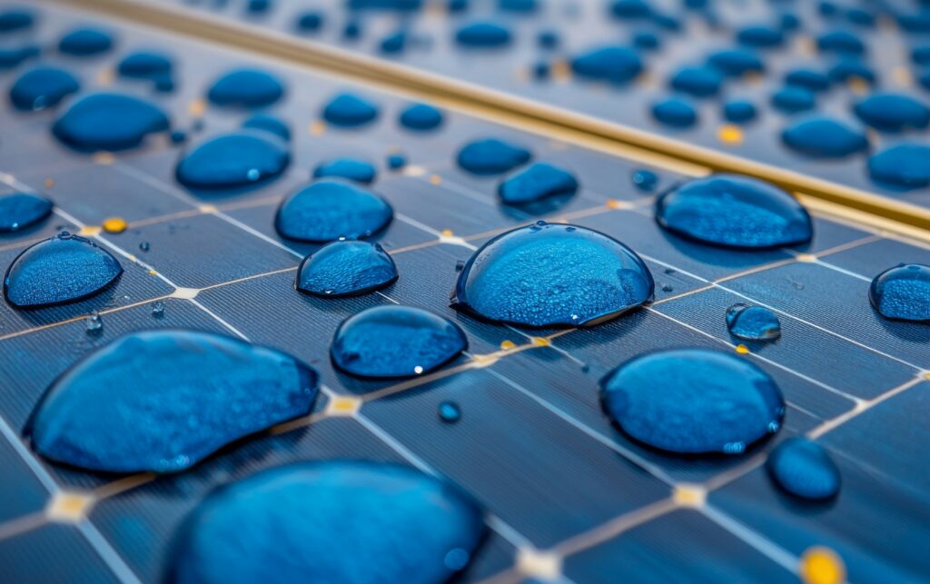 Für eine Vielzahl von Anwendungen, wie beispielsweise Photovoltaikanlagen oder Linsen, sind dauerhaft wasserabweisende Eigenschaften von enormer Wichtigkeit. Hoch-beständige Beschichtungen leisten einen wesentlichen Beitrag zur Optimierung dieser Anlagen.