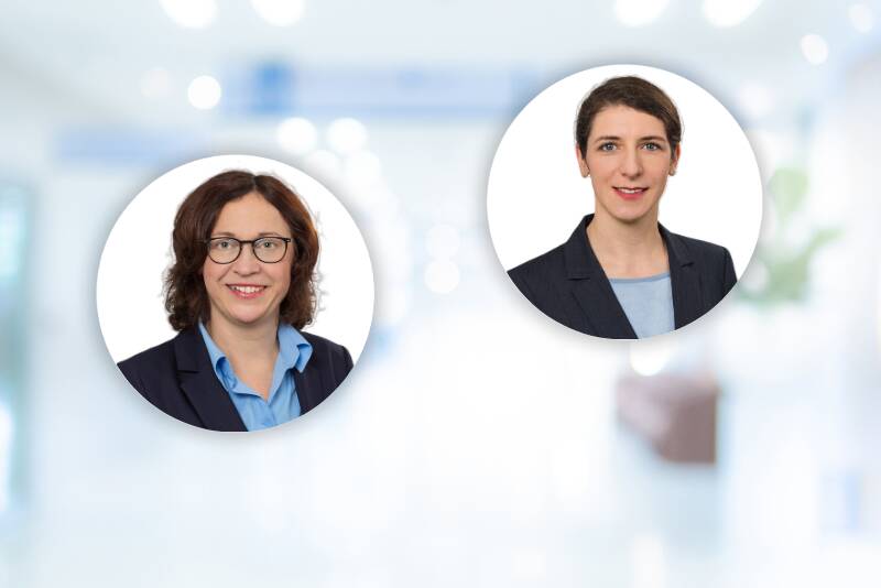 Dr. Heike Liewald (links) und Dr. Anne Thüsing, Verband der Mineralfarbenindustrie.
