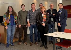 Der Vorstand (von links nach rechts): Isabelle Goldinger, Mark Krattiger, Peter Tresch, Thomas Blattert, Silvia Paula, Jack van Leeuwen und Roland Oberhänsli - es fehlt Dr. Chantal Donders.