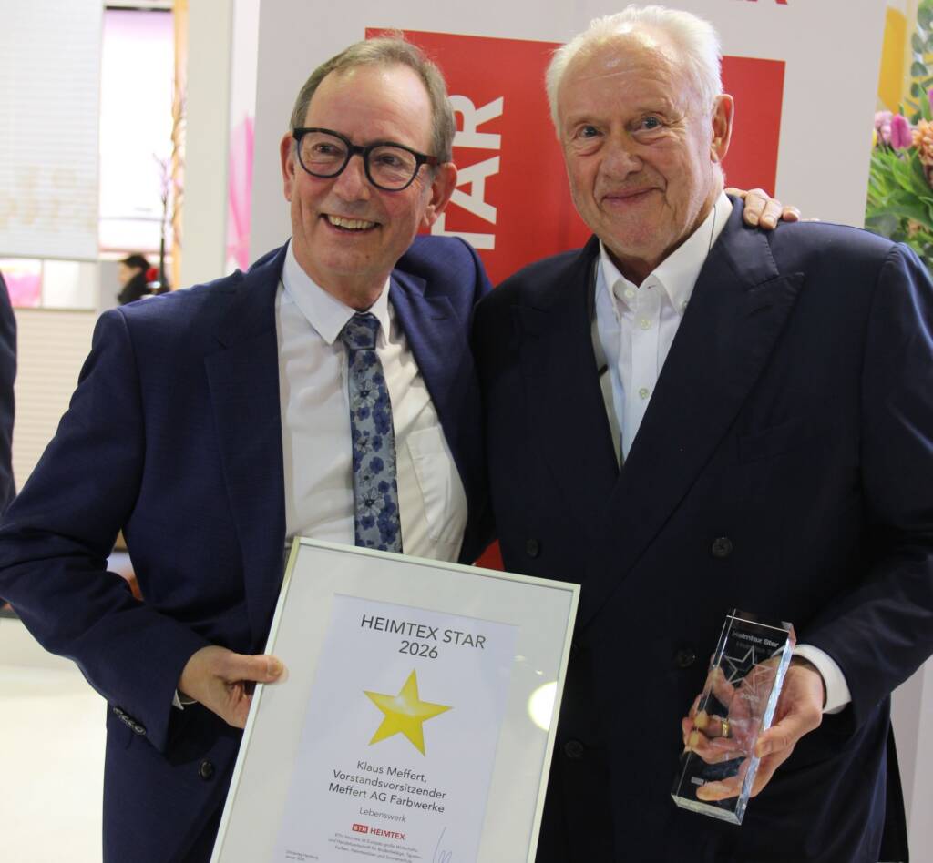 Peter Jansen und Klaus Meffert (rechts) bei der Preisverleihung.